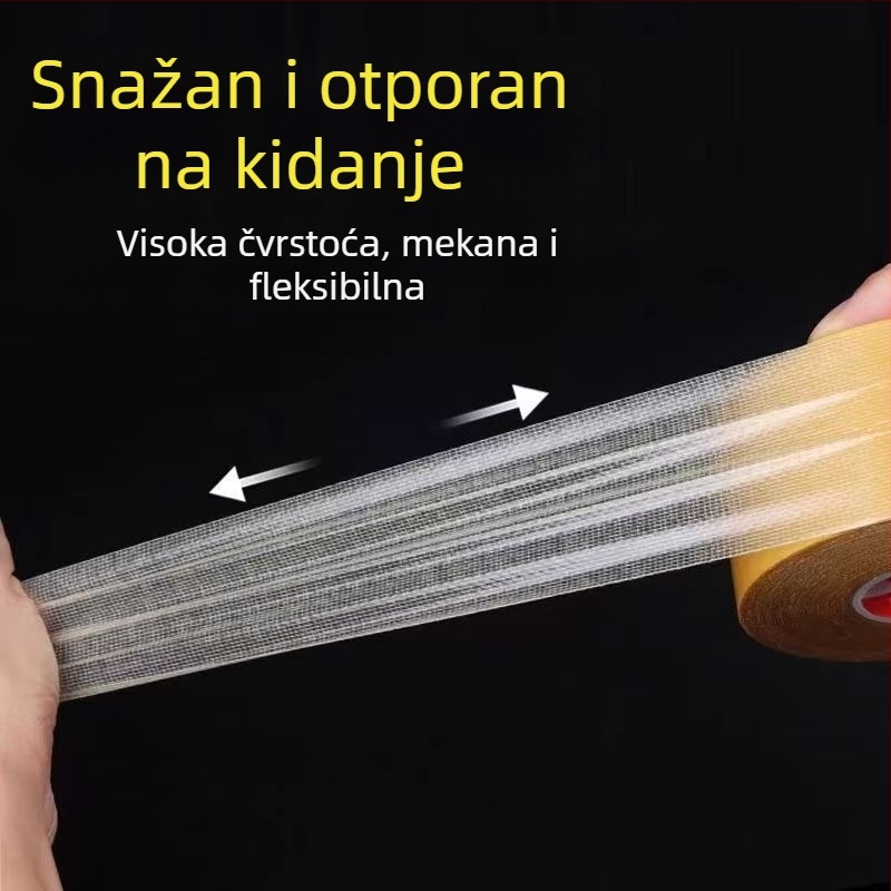 Dvostrana ljepljiva traka s platnom za montažu namještaja, 1 mm debljina, -20 do 80 °C, sustav ljepila: duct tape, serija Spring Couplets Glue Series