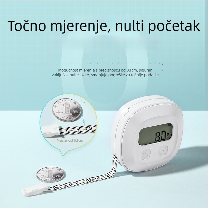Pametna mjeračka tjelesnog opsega s Bluetooth aplikacijom (CF10A; ABS; do 150 cm; baterija)