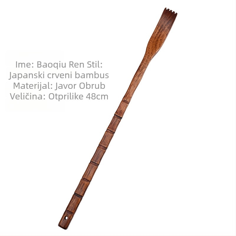 Drveni višenamjenski alat za grebanje za starije osobe — kućna upotreba, masaža i olakšanje svrbeža, materijal drvo/bambus