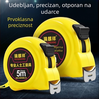 Metalna mjeračka traka u kućištu, debelo tijelo, izdržljiva i otporna na habanje, visoke preciznosti, za kućnu i građevinsku upotrebu