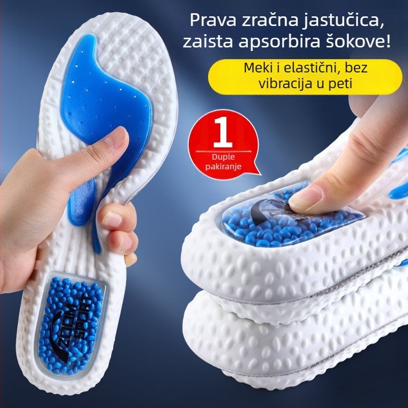 PU ulozak za sportsku obuću s zračnim jastučićem, apsorpcija udaraca, dezodorans, upijanje znoja, prozračan, unisex Footprint Tribe