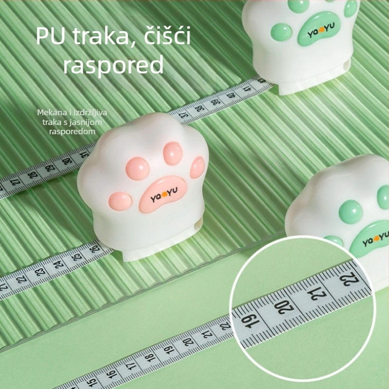 Izvlačna mjerna traka s dizajnom mačje šape, model 3915, raspon mjerenja 300, plastično kućište, pakiranje 168 kom
