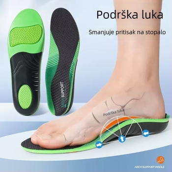 Ortopedski ulošci za potporu luka, EVA materijal, model B72, cijeli ulošak, pogodan za kožne cipele, čizme, svakodnevne cipele, radne cipele i papuče