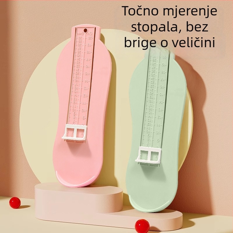 Alat za mjerenje veličine cipela za bebe, univerzalno za dojenčad i malu djecu, ABS plast, standardno pakiranje, Marka: Drugo