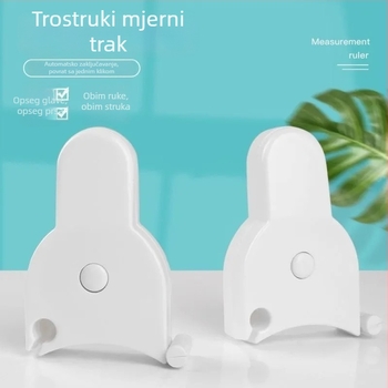 Y-oblik plastična mjeračka traka s ručkom za mjerenje prsa, struka i bokova, model A, artikl 1069, pakiranje 400 komada