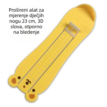 Mjerač duljine dječjeg stopala s dizajnom medvjeda (JT001) – plastika, kineski stil, spreman za izvoz