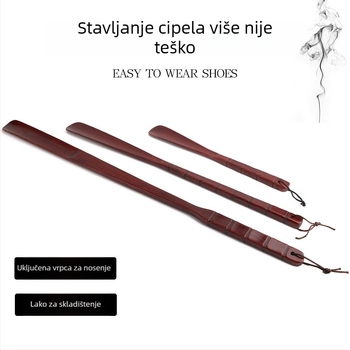 Drvena obućarska pomagala s dugim držalom, ravno držanje, za trudnice i starije, sve godišnje korištenje