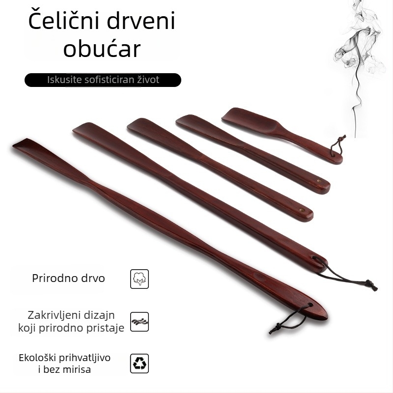 Drvena obućarska pomagala s dugim držalom, ravno držanje, za trudnice i starije, sve godišnje korištenje