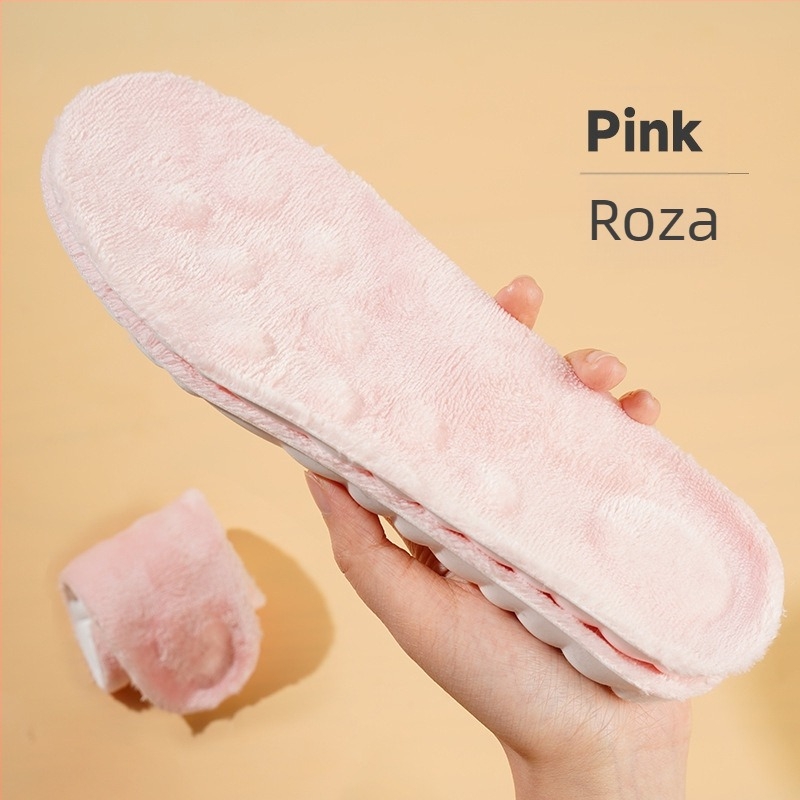 PU uložak za cipele, model 2219-fleece-lined, topao s apsorpcijom znoja i masažom, pogodan za tenisice, čizme, casual i radne cipele, zima