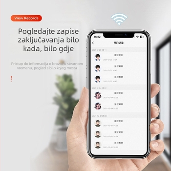 Brava za ladicu ormarića za dokumente s Bluetooth upravljanjem putem aplikacije i daljinskim otključavanjem, ABS materijal, model B-P-08
