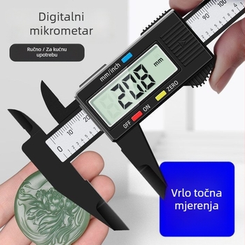 Digitalni mjerni alat za jade nakit, prijenosni, visoka preciznost vernier, mjerenje jade narukvice, Spring Maple