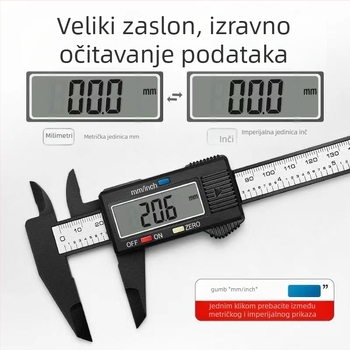 Digitalni mjerni alat za jade nakit, prijenosni, visoka preciznost vernier, mjerenje jade narukvice, Spring Maple