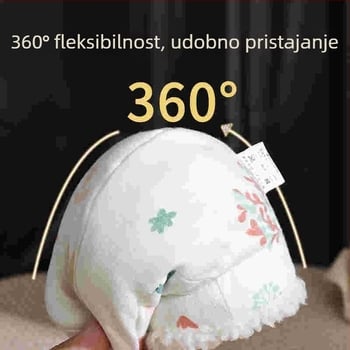 Dječje pamučne cipele i čarape s zaštitom od ogrebotina i mekim potplatom, s crtanim dizajnom, zimu