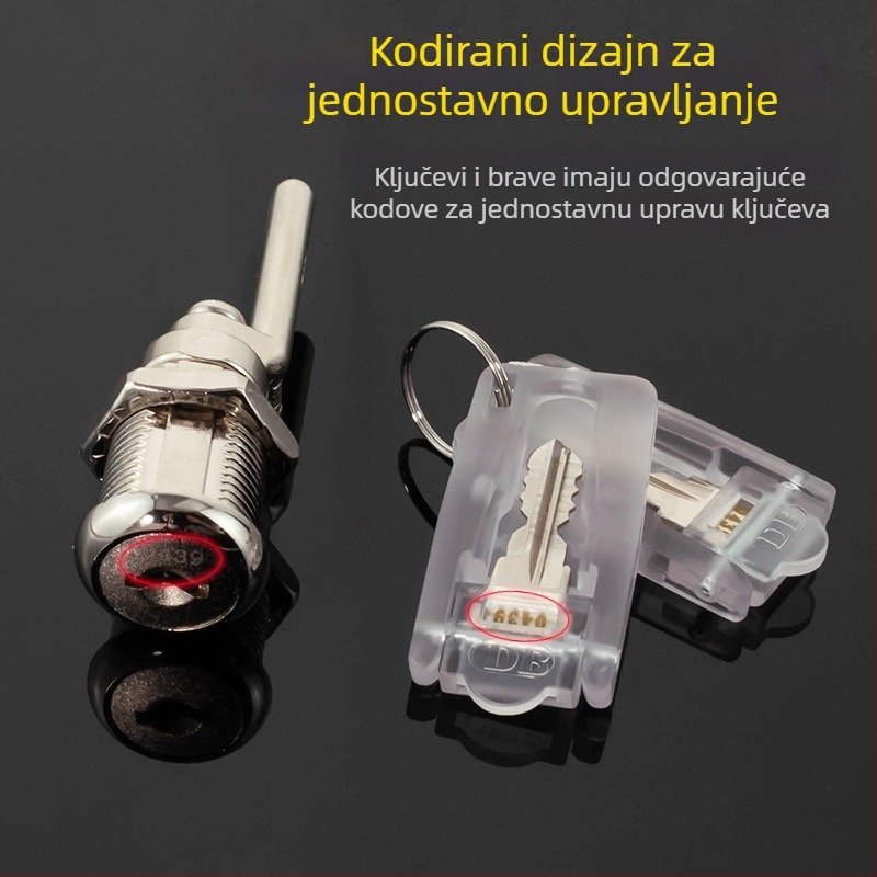 Brava za ladice s povezivanjem za arhivski ormar, legura cinka, model 9320-25, marka Big shell, moderan minimalistički stil