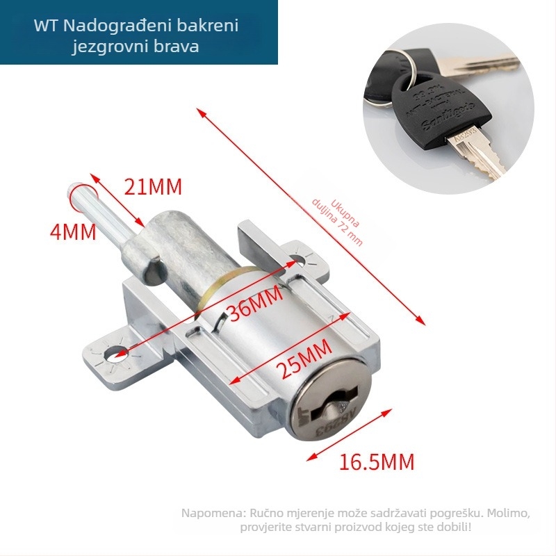 Brava za ladice s povezivanjem za arhivski ormar, legura cinka, model 9320-25, marka Big shell, moderan minimalistički stil