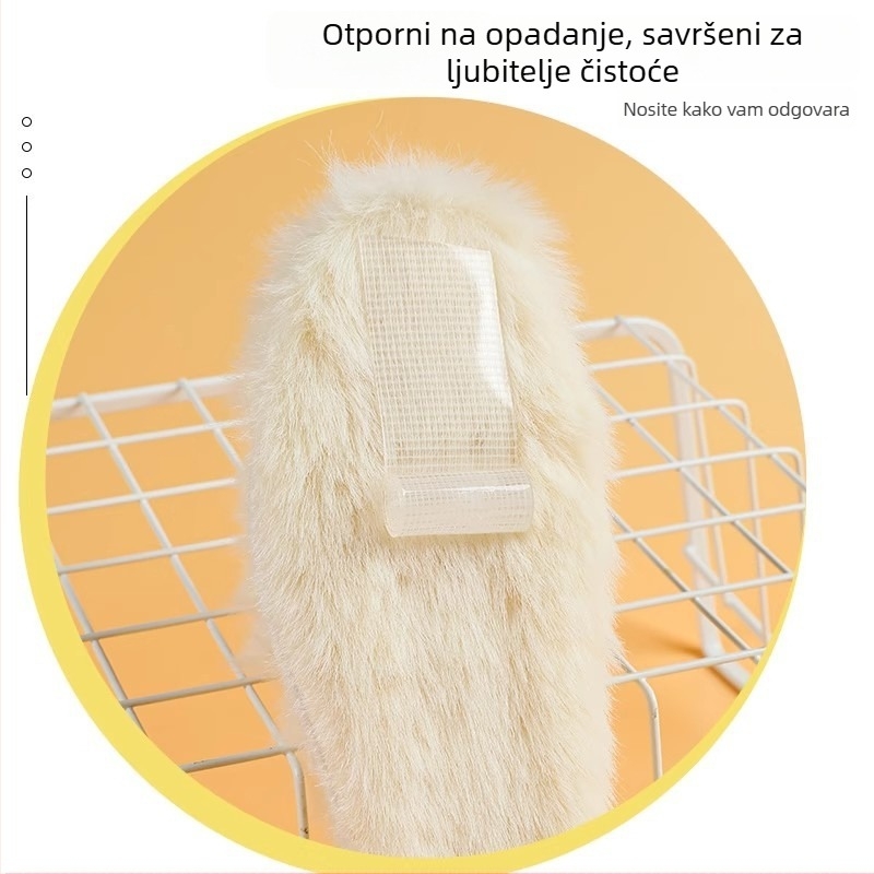 Unisex zimske uloške za cipele od umjetne vune s debelim lažnim zečjim krznom, upijaju znoj i kontroliraju miris, mekane potplata
