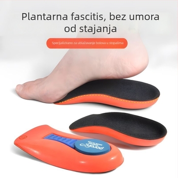 Ortopedska uloška za cipele s polu‑lukom, ublažavanje boli u peti, potpora plantarne fascije i apsorpcija udaraca