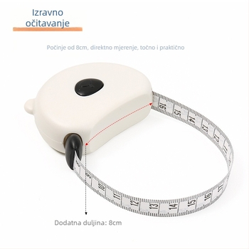 Mjerna traka s oblikom glave medvjeda, ABS materijal, marka Yan yu, model Student tape measure, opseg mjerenja 150 cm, prilagodba dostupna
