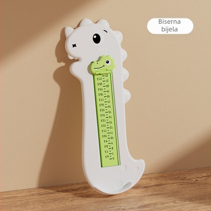 Mjernica za dječju nogu s kutomjerom, precizna letvica za djecu, model Magebaby YR-LJQ, raspon mjerenja 8–15 cm, materijal PP/ABS
