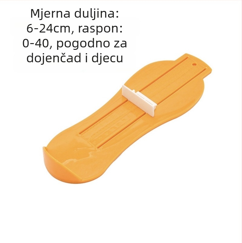 Plastični kućni mjerač dužine stopala za djecu i odrasle – unutarnja duljina stopala, univerzalno mjerenje duljine cipela