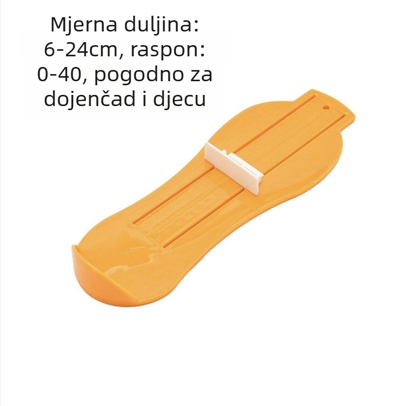 Plastični kućni mjerač dužine stopala za djecu i odrasle – unutarnja duljina stopala, univerzalno mjerenje duljine cipela