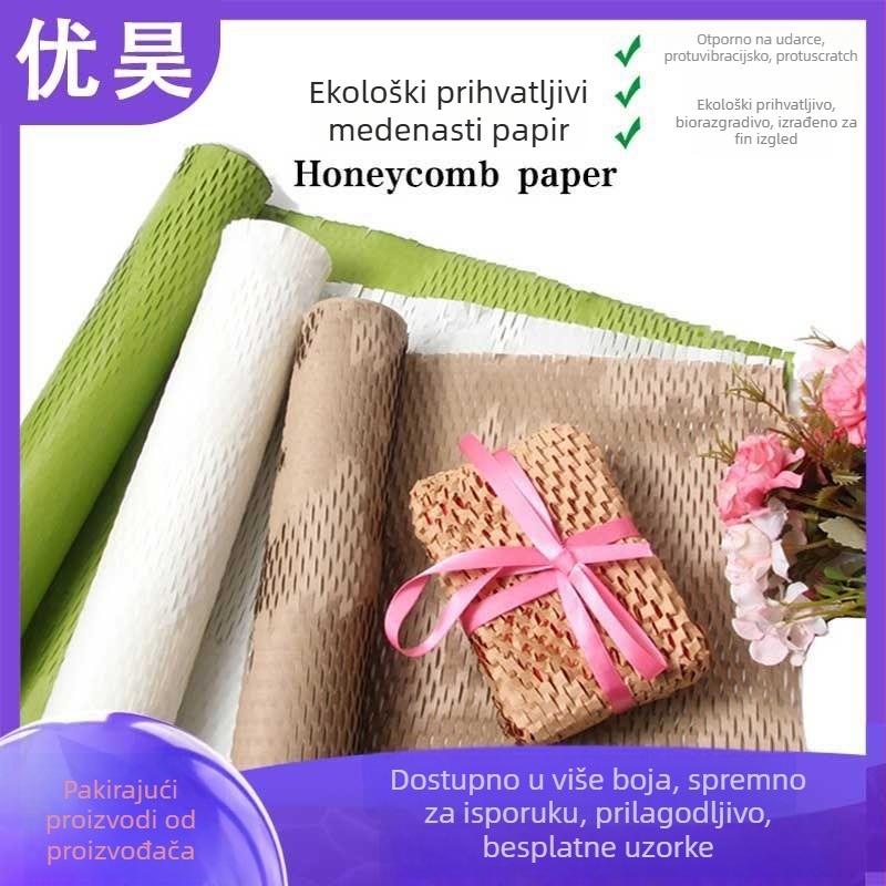Papir za omatanje cvijeća s mrežastom teksturom, Kraft papir, pakiranje buketa i poklona