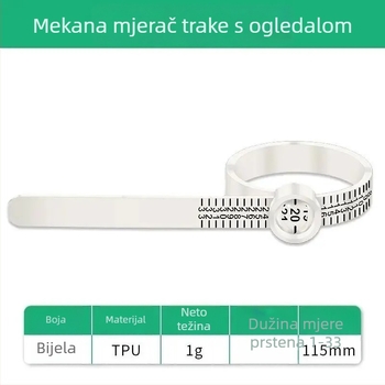 Pengyi JZCLD Prsten mjerač veličine s povećalom za mjerenje nakita, model JZCLD