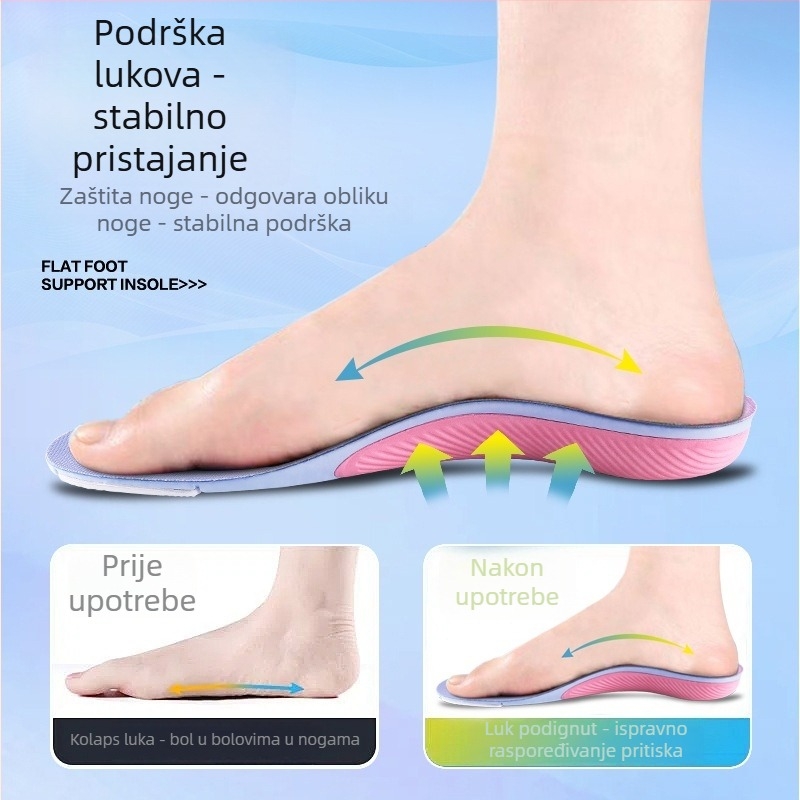EVA ulošci za cipele, model 01, potpuno podstavljeni, podrška luka, upijanje znoja, prozračni, kontrola mirisa