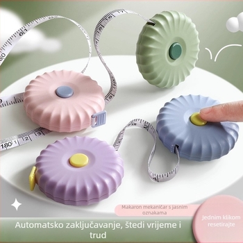 2 m meka mjeračka traka – mini, višestruka funkcionalnost, visoka preciznost, plastika, za kućnu uporabu