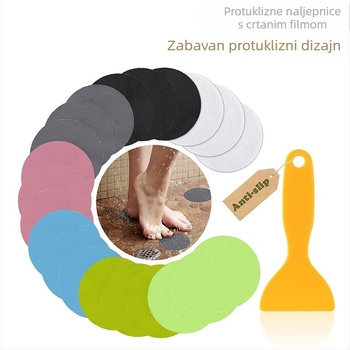 PEVA trake za kupaonicu s dizajnom morskog života – vodootporne, čvrsto ljepilo, debljina 0,85 mm, pogodne za kupaonicu, kadu, kuhinju i bazen