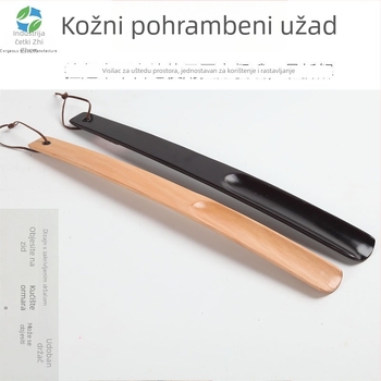 Drveni shoehorn s dugim držalom, model 15-38, brend To zhen, za kućnu i hotelsku upotrebu