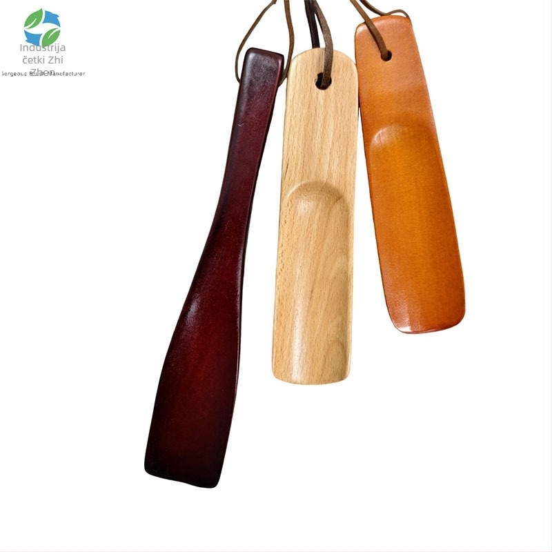 Drveni shoehorn s dugim držalom, model 15-38, brend To zhen, za kućnu i hotelsku upotrebu