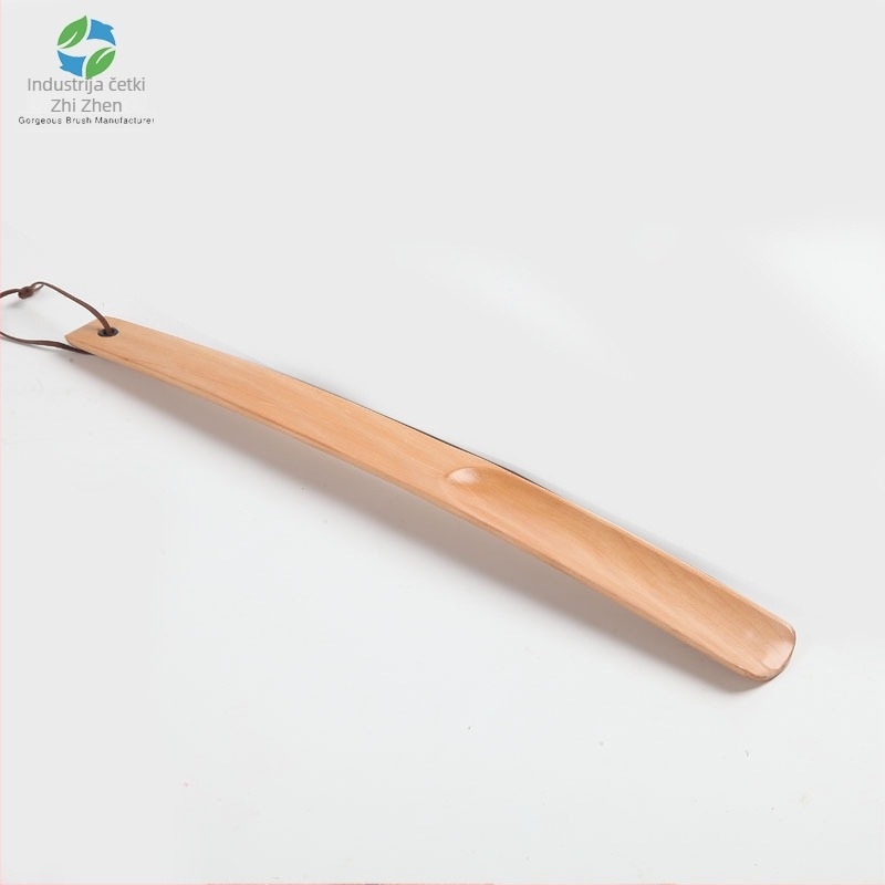 Drveni shoehorn s dugim držalom, model 15-38, brend To zhen, za kućnu i hotelsku upotrebu