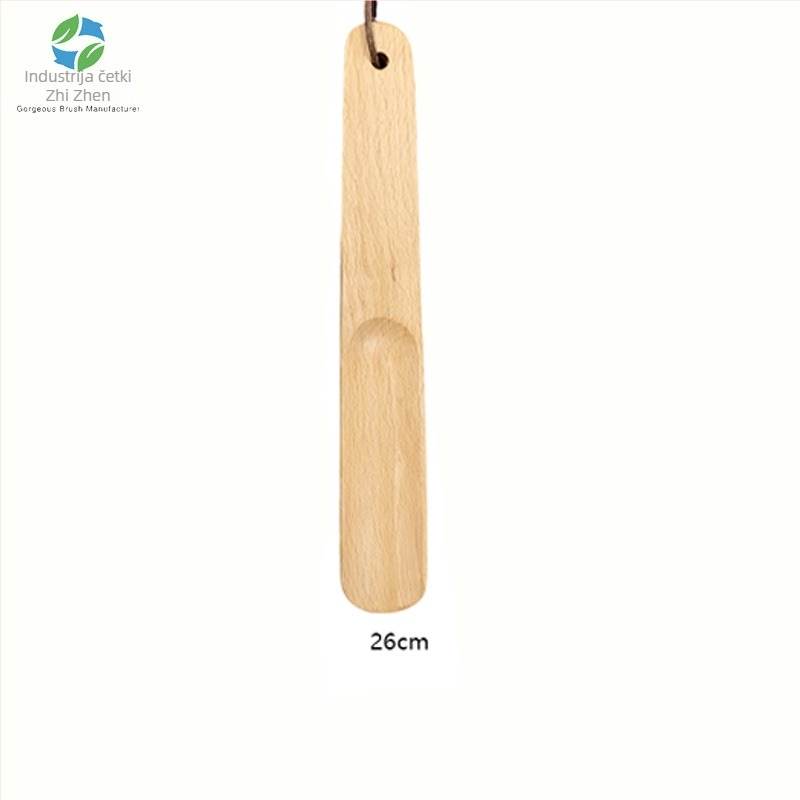 Drveni shoehorn s dugim držalom, model 15-38, brend To zhen, za kućnu i hotelsku upotrebu