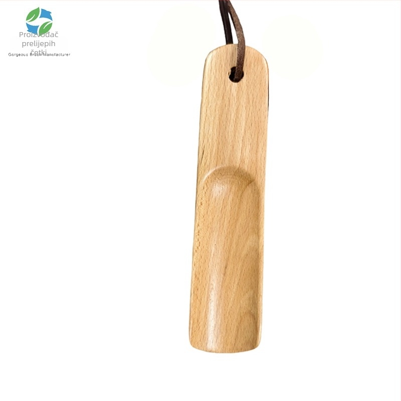 Drveni shoehorn s dugim držalom, model 15-38, brend To zhen, za kućnu i hotelsku upotrebu