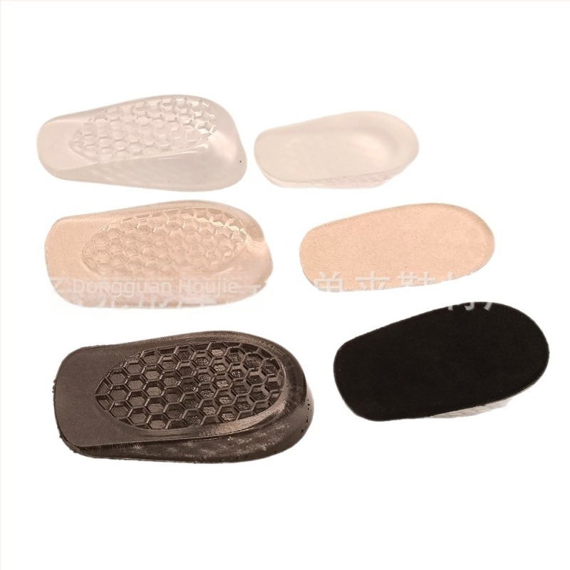 Gel podloga za podizanje pete, nevidljiva unutarnja podizna visina, đon s ćelijastim dnom za apsorpciju udara, pola veličine, unisex, pogodna za tenisice, kožne cipele, čizme i casual obuću, veličine 35–46