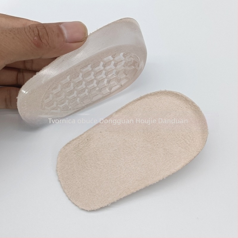 Gel podloga za podizanje pete, nevidljiva unutarnja podizna visina, đon s ćelijastim dnom za apsorpciju udara, pola veličine, unisex, pogodna za tenisice, kožne cipele, čizme i casual obuću, veličine 35–46