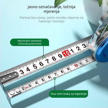 Shengda Mini ručna mjera s privjeskom – Materijal: ABS + ugljični čelik 50#, Elektroplatirane varijante, Mogućnost prilagođavanja, Različite primjene, Pakiranje 60/50/100 kom