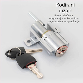 BLJ 62119 Brava za ormar s tri ladice, cilindar od cinka legure, za ormariće s tri ladice i podatkovne ormariće, moderni minimalistički dizajn