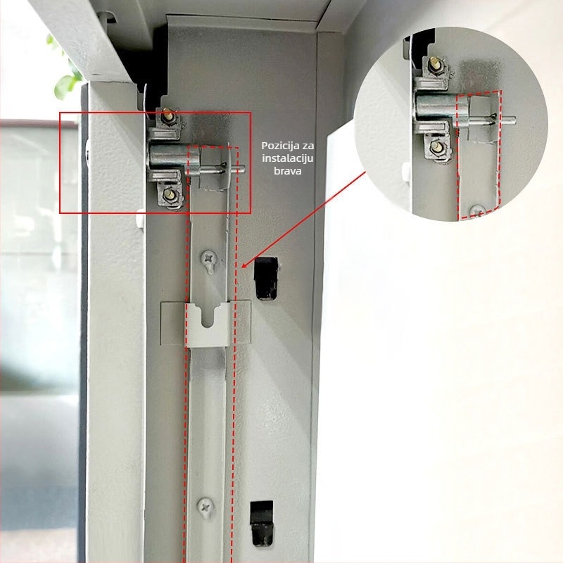 BLJ 62119 Brava za ormar s tri ladice, cilindar od cinka legure, za ormariće s tri ladice i podatkovne ormariće, moderni minimalistički dizajn