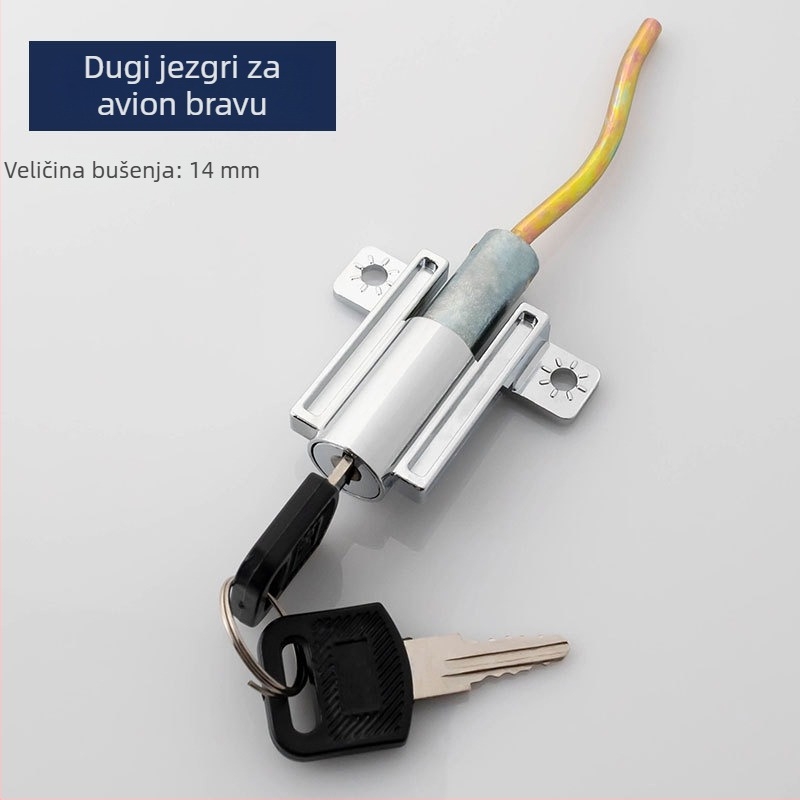 BLJ 62119 Brava za ormar s tri ladice, cilindar od cinka legure, za ormariće s tri ladice i podatkovne ormariće, moderni minimalistički dizajn