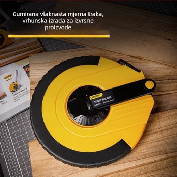 Mjerna traka od premazane vlaknaste tkanine, vodootporna i otporna na habanje, meka mjerenja traka u kutiji DL9850Z