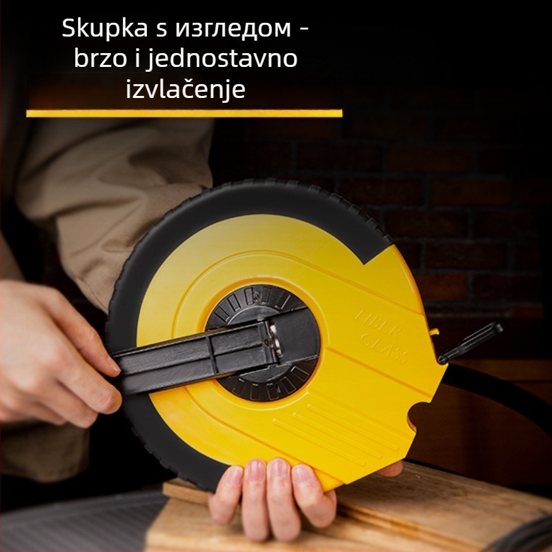 Mjerna traka od premazane vlaknaste tkanine, vodootporna i otporna na habanje, meka mjerenja traka u kutiji DL9850Z
