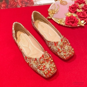 Ženske papuče Corduroy gornji dio, gumeni potplat, Anti-Slip, jesen