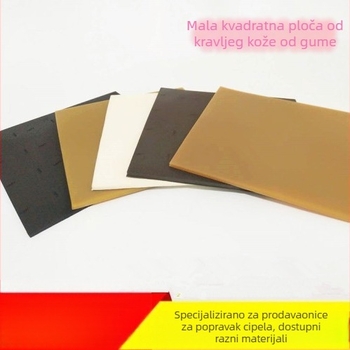 Gumeni list od teleće tetive za potplate cipela, debljina 6,5 mm, otporan na habanje i protuklizan.