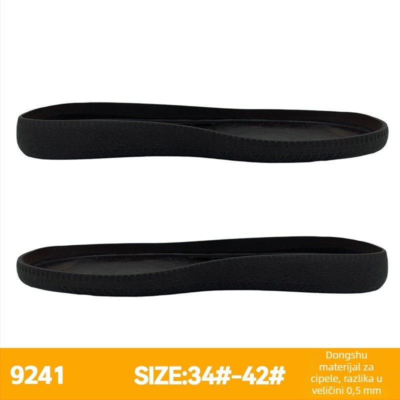 Gumeni materijal za potplat obuće za žene, model 9241, pogodan za sandale i casual cipele, proizvodni ciklus 7–10 dana, ciklus ispitivanja 7 dana
