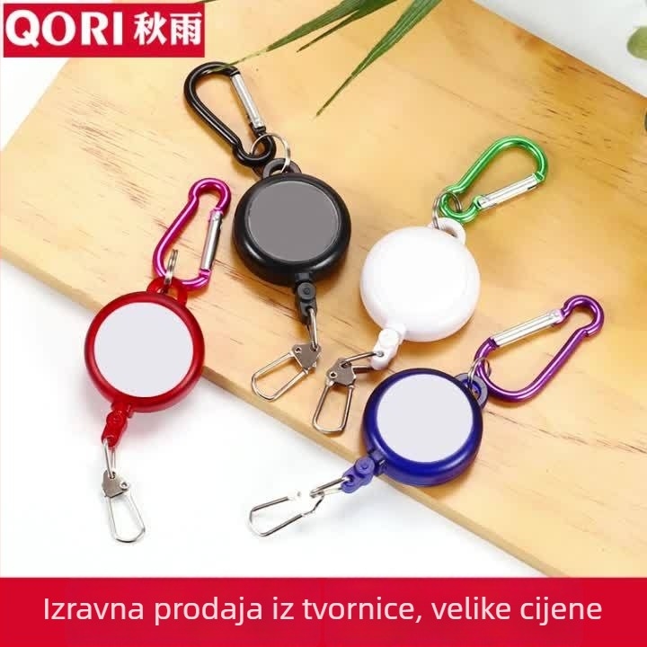 Kožna mjeračka traka s lakim povlačenjem kopče, ABS tijelo, model Leather Tape Measure Easy Pull Buckle