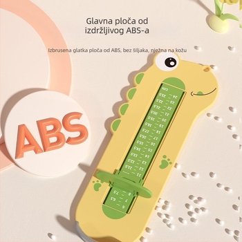 Dječje mjerno- mjerni alat za kućnu upotrebu, ABS plast, marka Tong can, mjeri unutarnju duljinu cipela i duljinu stopala za djecu od 1 do 6 godina