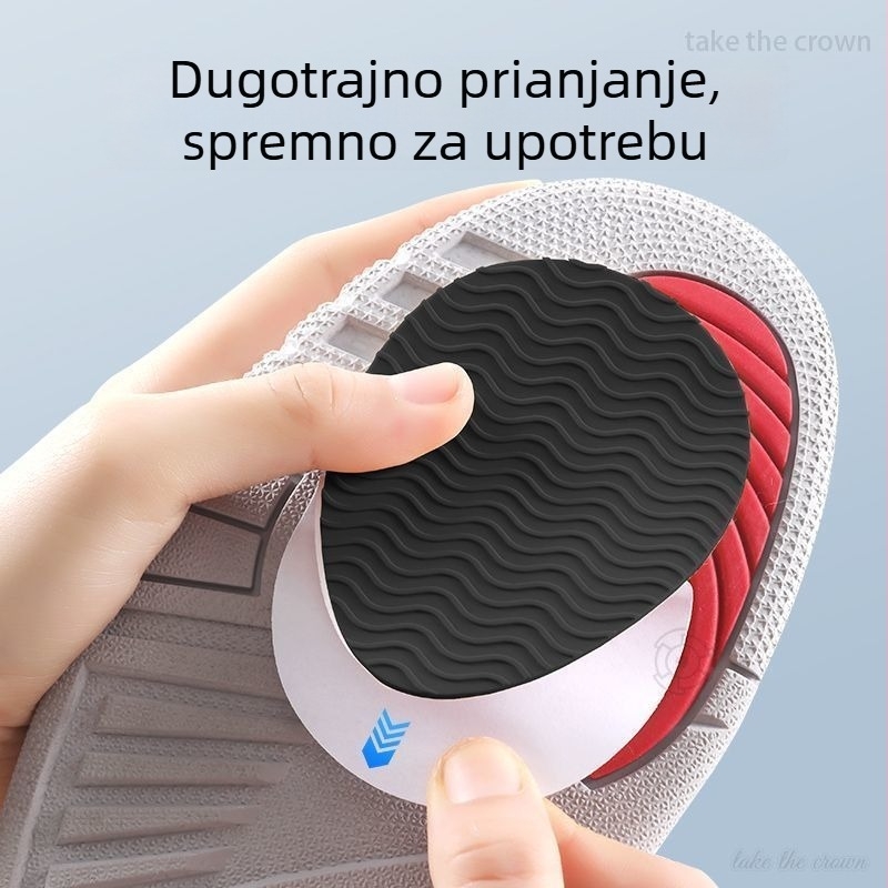 Zaštitna folija za prednju potplat visokih cipela — guma, Water Drop stil, Anti-slip sole model, za sva godišnja doba