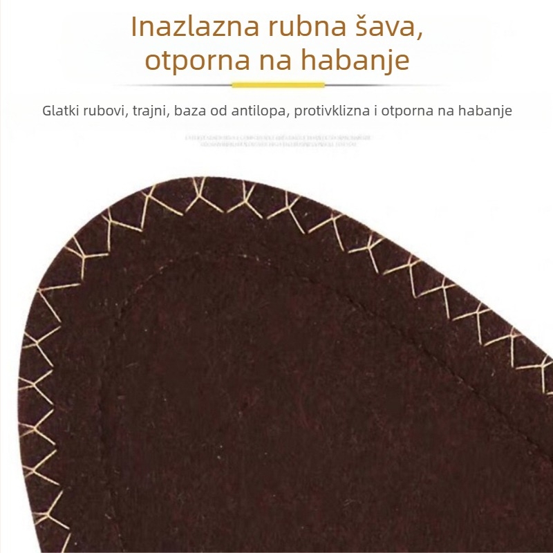 Uložak od kože krave za kožne cipele — upijanje znoja, prozračan, ublažava udarce, dezodorira s bambusovim aktivnim ugljenom